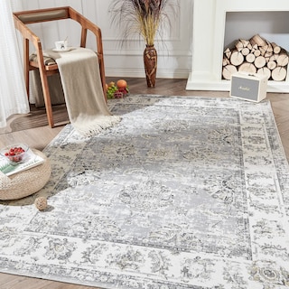 Foto 1 | Foto 1 | Area Rug Jinchan, Lavable, Estilo Bohemio, Para Dormitorio, 120 X 180 Cm, Para Interiores, Color Gri - Venta Internacional.