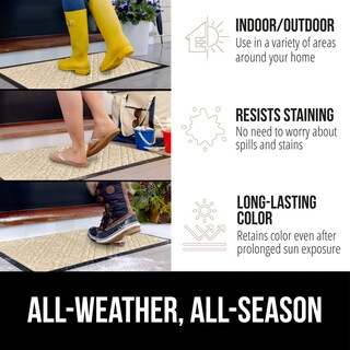 Foto 3 | Foto 3 | Felpudo Gorilla Grip Impermeable Para Todas Las Estaciones Weathermax 120 X 90 - Venta Internacional.