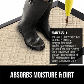 Foto 4 | Foto 4 | Felpudo Gorilla Grip Impermeable Para Todas Las Estaciones Weathermax 120 X 90 - Venta Internacional.