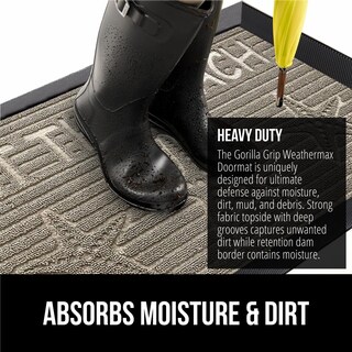 Foto 4 | Foto 4 | Felpudo Gorilla Grip Weathermax 100% Impermeable, 60 X 90 Cm - Venta Internacional.