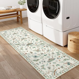 Foto 6 | Foto 6 | Alfombra Lahome Para Correr, Antideslizante, Lavable, 60 X 180 Cm, Color Beige - Venta Internacional.