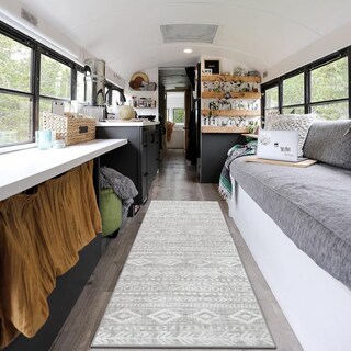 Foto 1 | Foto 1 | Alfombra Kitchen Runner Lahome, Estilo Bohemio Marroquí, Lavable 2,5 X 8 Pies - Venta Internacional.