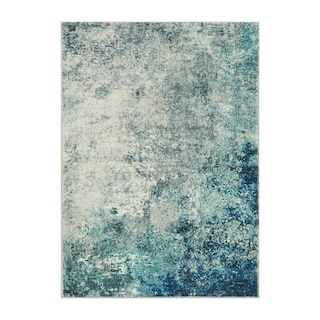Foto 7 | Foto 7 | Alfombra Lahome, Moderna, Abstracta, 200 X 250 Cm, Color Azul Y Gris - Venta Internacional.