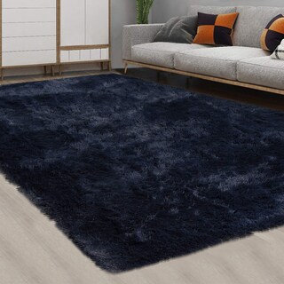 Foto 1 | Foto 1 | Alfombra Caromio Azul Marino Extra Grande De 240 Cm X 300 Cm, Ultrasuave - Venta Internacional.