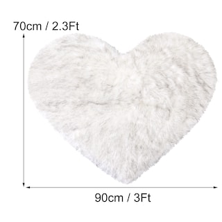Foto 7 | Foto 7 | Alfombra Blanca Uxcell de Corazón-Venta Internacional