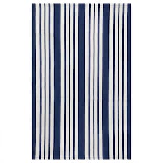 Foto 7 | Foto 7 | Alfombra De Exterior Kozyfly A Rayas De 90 X 150 Cm, Lavable, Azul Marino Y Blanco - Venta Internacional.