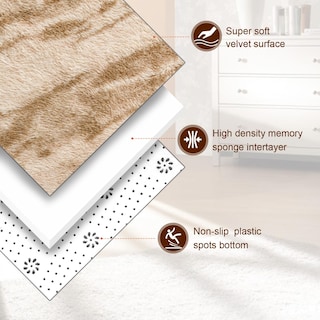 Foto 3 | Foto 3 | Alfombra Twinnis Super Soft Shaggy 150 x 240 cm Beige - Venta Internacional