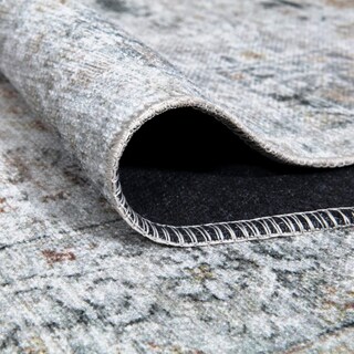 Foto 3 | Foto 3 | Alfombras Area Rug Bloom, Lavables, Antideslizantes, 60 X 90 Cm, Color Marfil, Gris Y Caramelo - Venta Internacional.