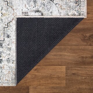 Foto 6 | Foto 6 | Alfombras Area Rug Bloom, Lavables, Antideslizantes, 60 X 90 Cm, Color Marfil, Gris Y Caramelo - Venta Internacional.