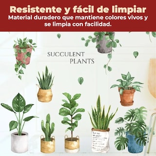 Foto 4 | Foto 4 | Sticker Decorativo Para Pared De Plantas