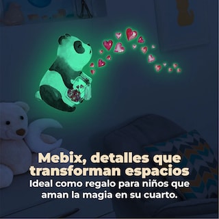 Foto 3 | Foto 3 | Pegatina Luminosa Con Diseño De Panda Para Pared