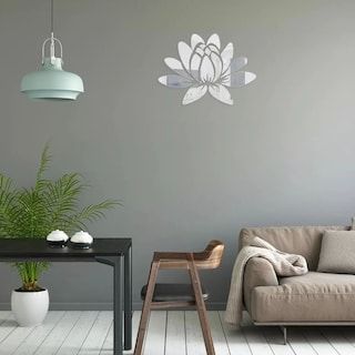 Foto 2 | Foto 2 | Vinilo Decorativo con Acabado de Espejo con Diseño de Flor de Loto