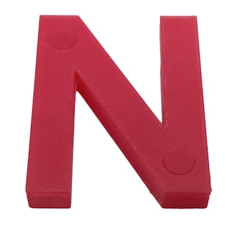Foto 2 | Foto 2 | Letra Decorativa para Pared 3D Art MXAFD-089 1 Pieza Rojo