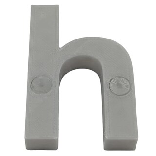 Foto 1 | Foto 1 | Letra Decorativa para Pared 3D Art MXAFY-055 1 Pieza Gris