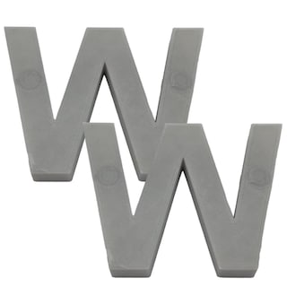 Foto 2 | Foto 2 | Letras Decorativas para Pared 3D Art MXAFY-154 2 Piezas Gris