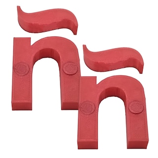 Foto 1 | Foto 1 | Letras Decorativas para Pared 3D Art MXAFD-096 2 Piezas Rojo