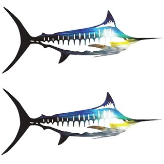 Foto 2 | Foto 2 | Marlín Para Colgar Mxaqe-004ventdepot 2 Piezas Azul