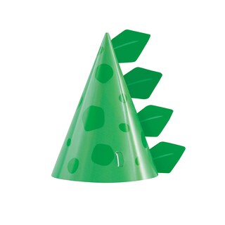 Foto 1 | Foto 1 | Sombreros De Fiesta Únicos, Cartulina De Dinosaurio Con Forma De Cono Verde Para Niños - Venta Internacional.