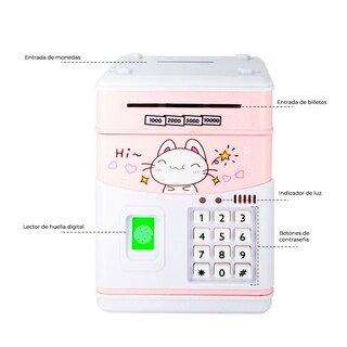 Foto 4 | Foto 4 | Alcancía Electrónica Elegate Jug830a color Azul