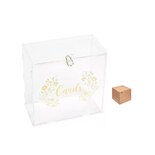 Caja Buzón Alcancías Dinero P/sobres Boda Con Cerradura Eo Safe Imports Esi-20488 Transparente