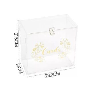 Foto 2 | Foto 2 | Caja Buzón Alcancías Dinero P/sobres Boda Con Cerradura Eo Safe Imports Esi-20488 Transparente
