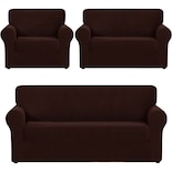 Cubre Salas 3 Piezas Impermeable Aquila color Tinto para Todo Tipo De Salas