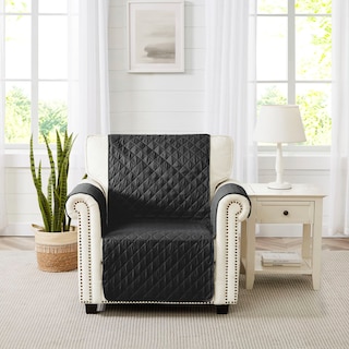 Foto 1 | Foto 1 | Protector De Sillón Impermeable 1 Plaza Negro Doble Vista Pesaro