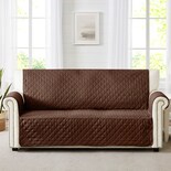 Protector De Sillón Impermeable 3 Plazas Café Doble Vista Imola