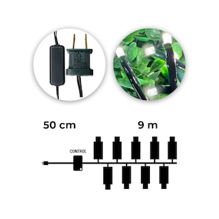 Foto 3 | Foto 3 | Serie Decorativa Genérico L573069 Destellos Luz Led color Blanco Frío Foco Tipo V3 Cable 9 m