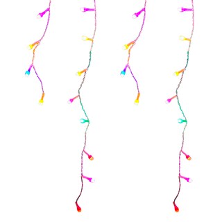 Foto 1 | Foto 1 | Cascada Decorativa Genérico Luz Led Multicolor Tono Pastel 500 Focos 8 Funciones Cable Blanco 10 m