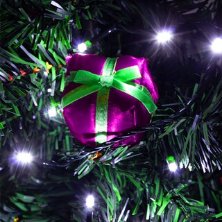 Foto 3 | Foto 3 | Serie Decorativa Paquete 12 Pz Luz Led Blanca 100 Focos 8 Funciones Cable color Verde 7 m