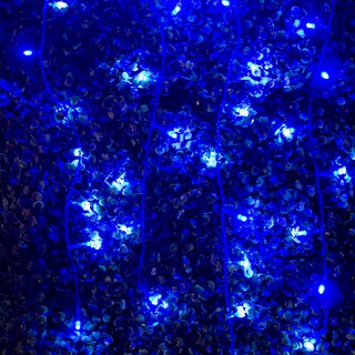 Foto 2 | Foto 2 | Serie Decorativa Cascada Luz Led Azul Foco Tipo Micrófono 8 Funciones Paquete 3 Pz Cable color Azul 8 m