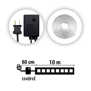 Foto 3 | Foto 3 | Manguera Decorativa Paquete 6 Pz Luz Led Multicolor Uso Exterior/Interior Cable Transparente 10 m