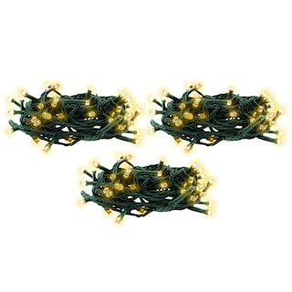 Foto 1 | Foto 1 | Serie Decorativa Importadora La Merced Paquete 3 Piezas Luz Led Cálida 100 Focos 8 Funciones Cable Verde 7 m