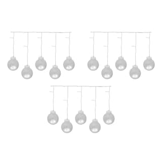 Foto 1 | Foto 1 | Cortina Burbuja Flotante Decorativa Importadora La Merced Paquete 3 Piezas Luz Led Blanca 108 Focos Cable 2.6 m