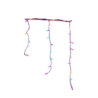 Foto 1 | Foto 1 | Cascada Decorativa Importadora La Merced Luz Led Multicolor 300 Focos 8 Funciones Cable Blanco 6 m