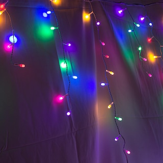 Foto 3 | Foto 3 | Cascada Decorativa Importadora La Merced Luz Led Multicolor 300 Focos 8 Funciones Cable Blanco 6 m