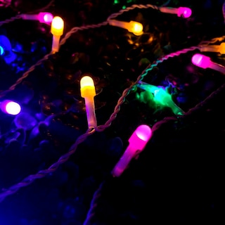 Foto 2 | Foto 2 | Cascada Decorativa Importadora La Merced Paquete 6 Piezas Luz Led Multicolor Pastel 500 Focos Cable Blanco 10 m