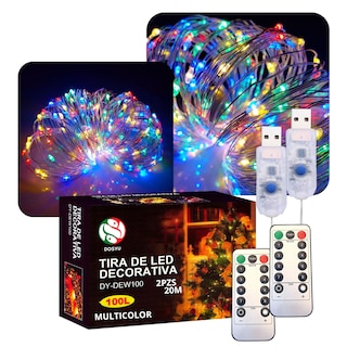 Foto 1 | Foto 1 | Tira de Cobre Led Impermeable Dosyu Dy-dew100 Multicolor 20m