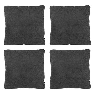 Foto 1 | Foto 1 | Set De 4 Cojines Decorativos Dicasa Zita Color Gris Carbon Cuadrado Grande