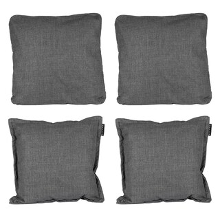 Foto 1 | Foto 1 | Set De Cojines Dicasa Kappa Zita Color Gris Oscuro 2cuadrados + 2 Cuadrados Grandes