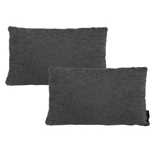 Foto 1 | Foto 1 | Set De 2 Cojines Riñoneras Decorativas Dicasa Delta Color Gris Carbon Rectangular