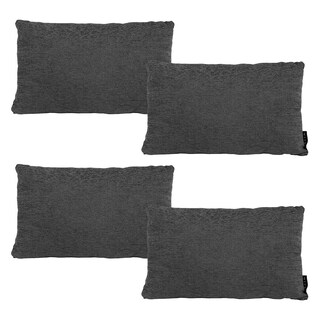 Foto 1 | Foto 1 | Set De 4 Cojines Riñoneras Decorativas Dicasa Delta Color Gris Carbon Rectangular