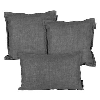 Foto 1 | Foto 1 | Set De Cojines Dicasa Kappa Delta Color Gris Oscuro 2 Cuadrados + 1rectangular