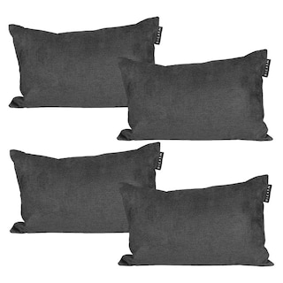 Foto 1 | Foto 1 | Set de 4 Cojines Riñoneras Dicasa Delta Color Gris Carbón Rectangular