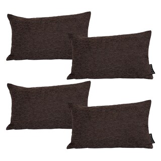 Foto 1 | Foto 1 | Set De 4 Cojines Riñonera Decorativa Delta Color Chocolate Rectangular