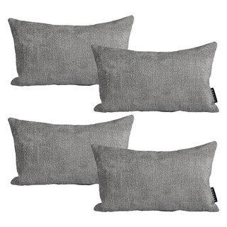 Foto 1 | Foto 1 | Set De 4 Cojines Riñoneras Decorativas Dicasa Rectangularcolor Gris Oscuro