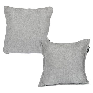 Foto 1 | Foto 1 | Set De 2 Cojines Dicasa Kappa Zita Color Gris Duk (1 Cuadrado + 1 Cuadrado Grande)