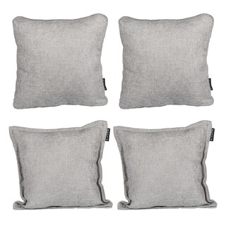Foto 1 | Foto 1 | Set De 4 Cojines Decorativos Dicasa Kappa Zita Gris Nickel 2 Cuadrados + 2 Cuadrados Grandes