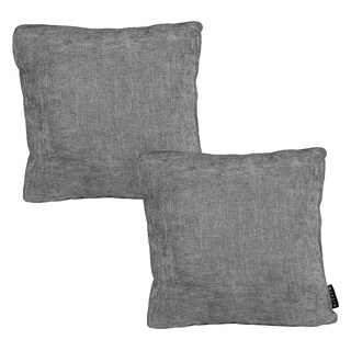 Foto 1 | Foto 1 | Set De 2 Cojines Decorativos Dicasa Zita Gris Shadow Cuadrado Grande